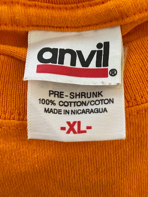 メンズヴィンテージ　Tシャツ　【abvil】IT'S TIME オレンジ
