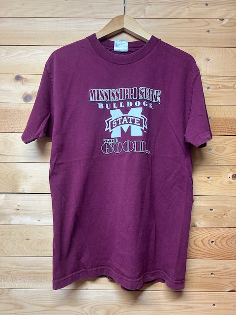 メンズヴィンテージ　Tシャツ　【ミシシッピ州立大学】ブルドッグス　パープル