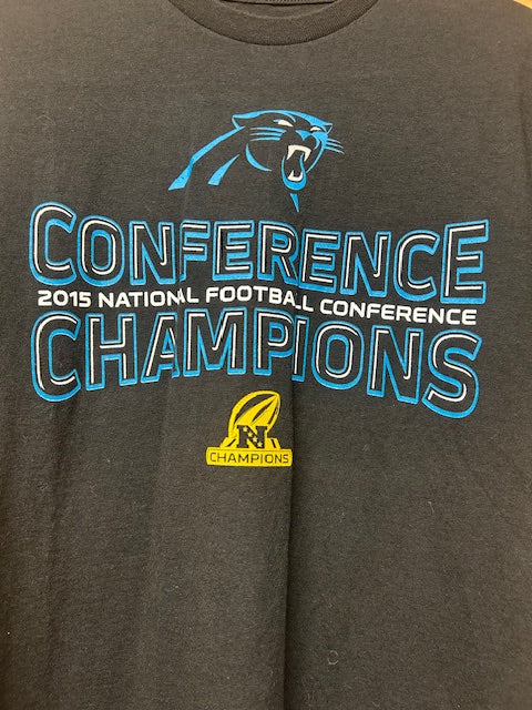 メンズヴィンテージ　Tシャツ 2015　【Majestic】　NFL カロライナ・パンサーズ　ブラック