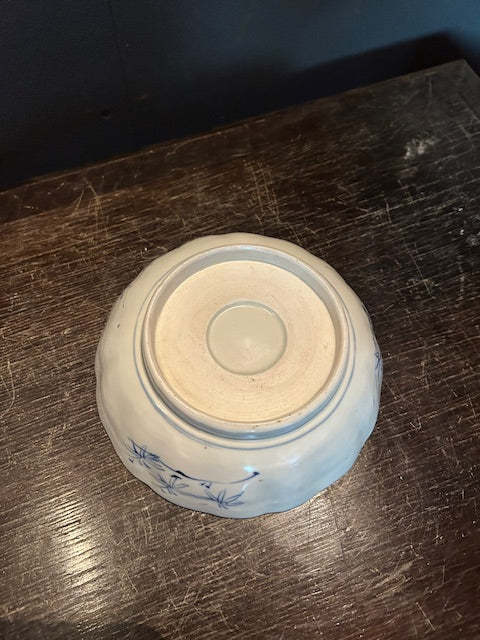 伊万里 染付 竹林小鳥 小皿