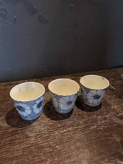 伊万里 氷裂撫子文 蕎麦猪口