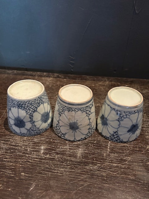 伊万里 氷裂撫子文 蕎麦猪口