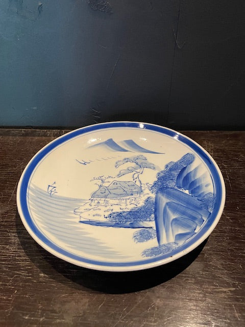 伊万里 山水文 大皿