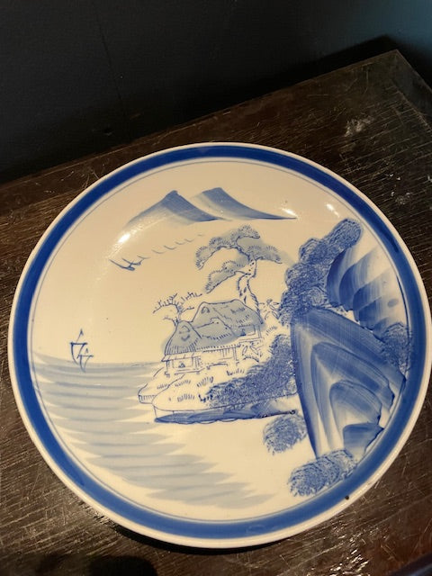 伊万里 山水文 大皿