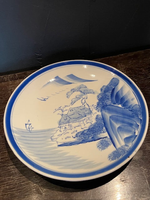 伊万里 山水文 大皿