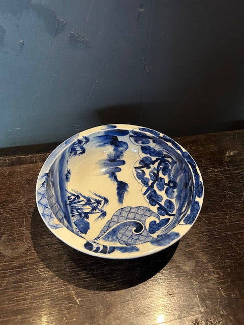 伊万里 山水文 大鉢