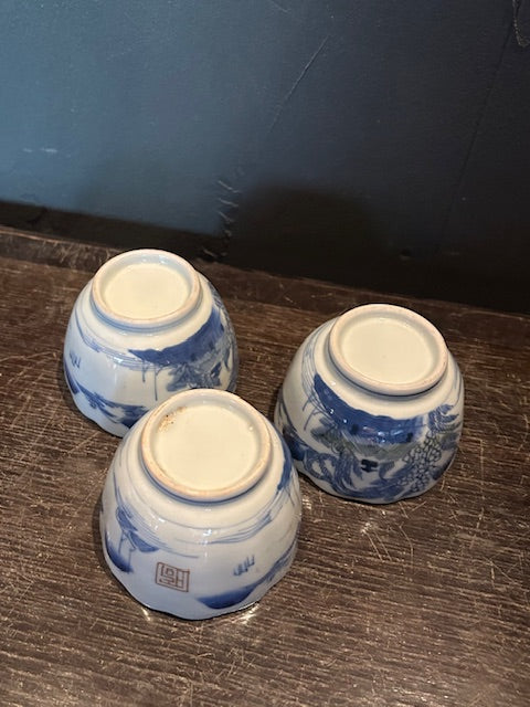 伊万里 金彩 輪花口 蕎麦猪口