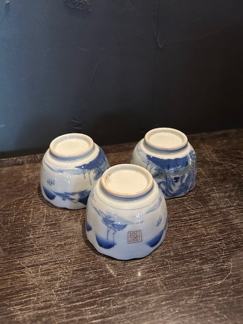 伊万里 金彩 輪花口 蕎麦猪口