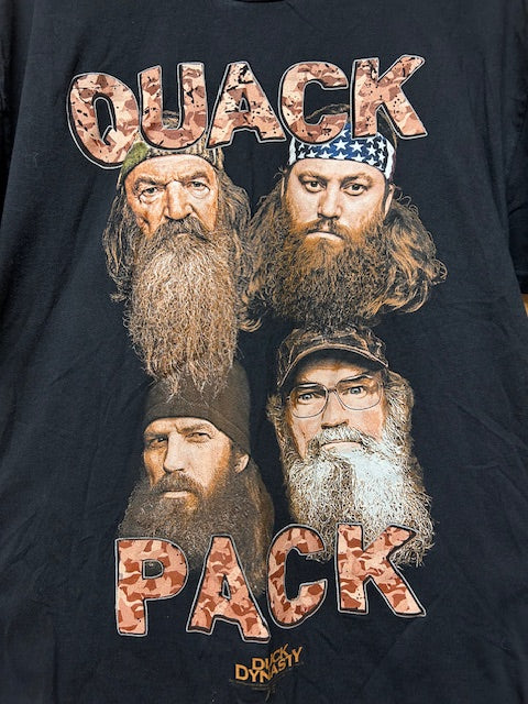 メンズヴィンテージ　Tシャツ【Quack Pack】　ダックダイナスティ　ブラック
