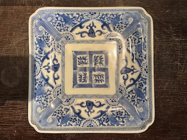 伊万里 染付 角皿