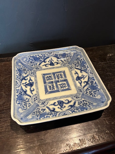 伊万里 染付 角皿
