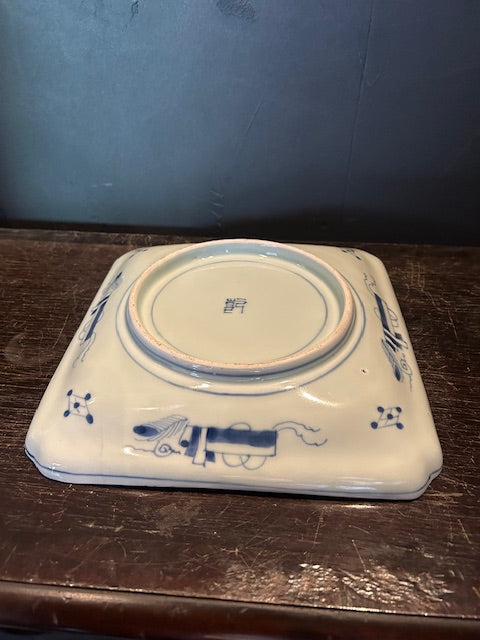 伊万里 染付 角皿