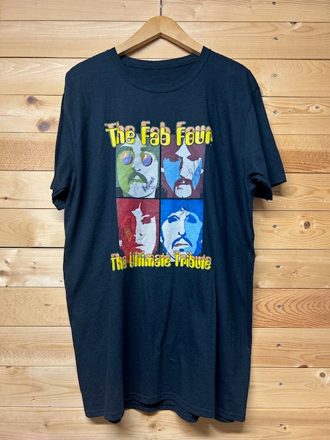メンズヴィンテージ　Tシャツ 【The Fab Four】　ビートルズ　ブラック