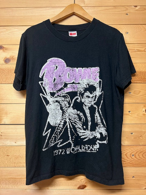 メンズヴィンテージ　Tシャツ 【David　Bowie】　1972 ワールドツアー　ブラック