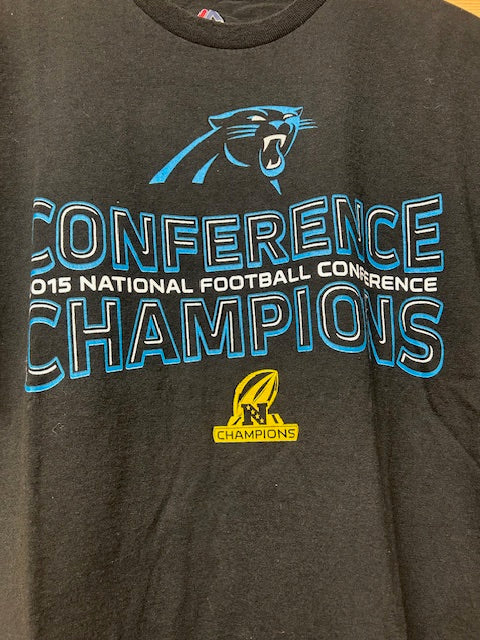 メンズヴィンテージ　Tシャツ 【NFL　カロライナ・パンサーズ】　2015　カンファレンス・チャンピオン　ブラック