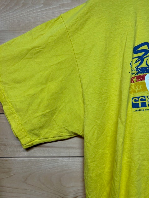 メンズヴィンテージ　Tシャツ　【CF Cycle for Life】チャリティーイベント　イエロー