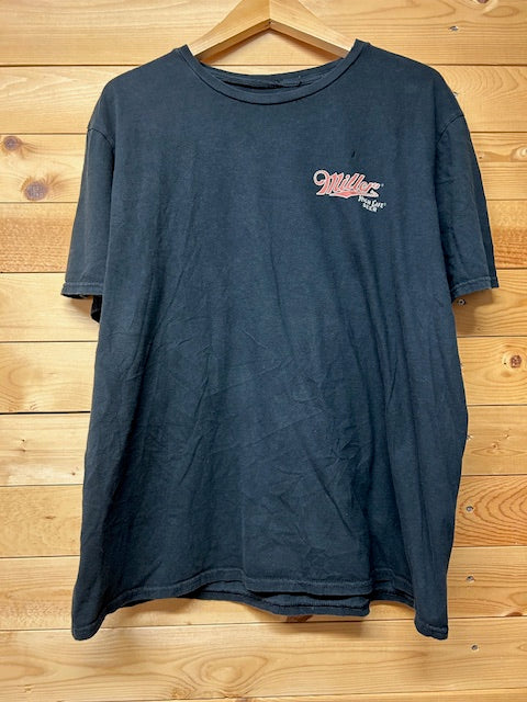 メンズヴィンテージ　Tシャツ　【Miller High Life】ビールロゴ　ブラック　
