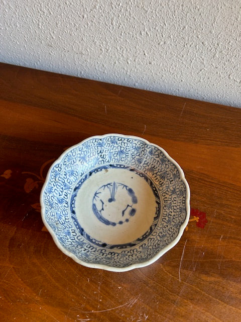 伊万里焼　微塵唐草　なます皿