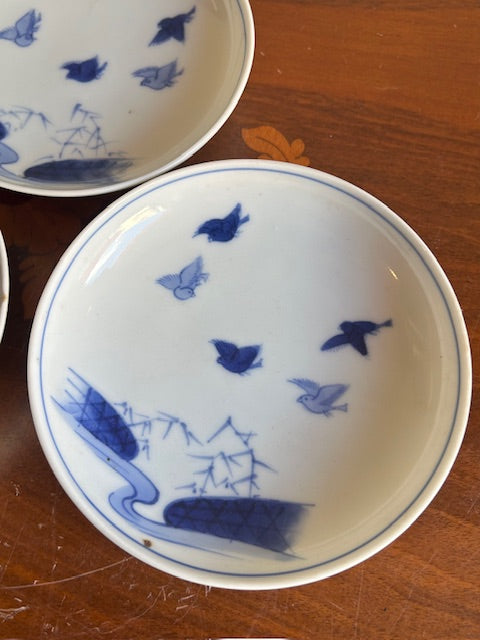 伊万里焼　鳥　丸皿