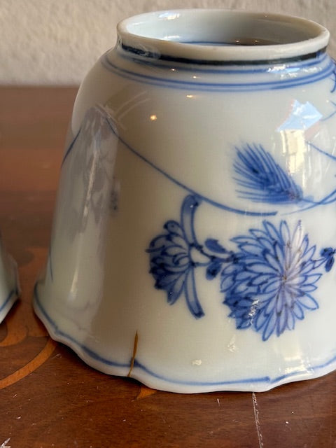 伊万里焼　金継ぎ　輪花　蕎麦猪口