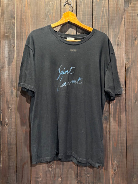 メンズヴィンテージ　Tシャツ 【サンローラン / シグネチャーロゴTシャツ】ブラック