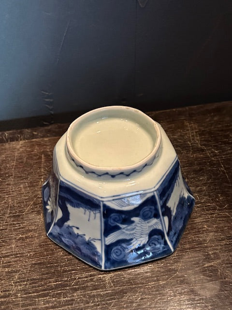 伊万里　染付八角鉢