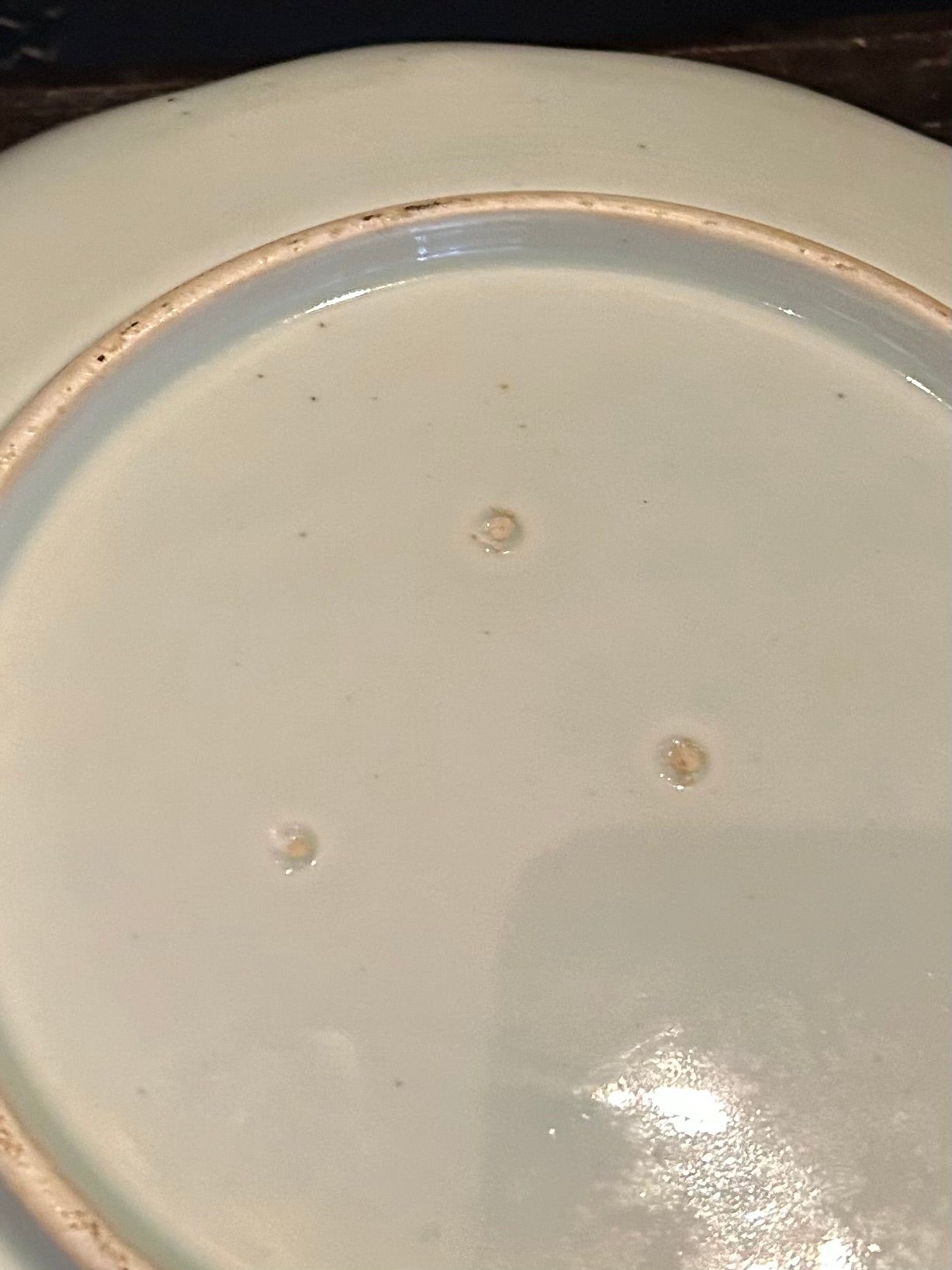 伊万里　染付　鷲文　輪花皿