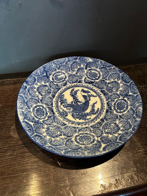 伊万里　印判染付大皿