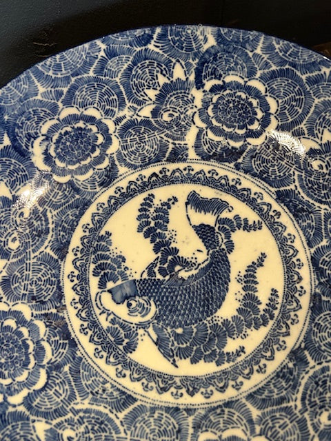 伊万里　印判染付大皿