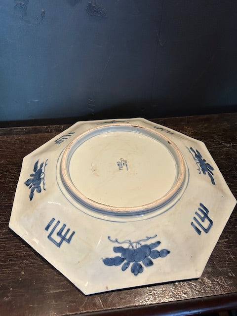 伊万里　十二支　八角大皿