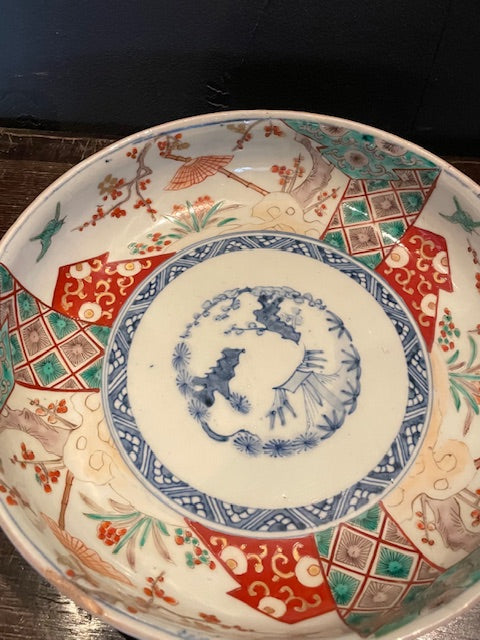 伊万里　色絵深皿