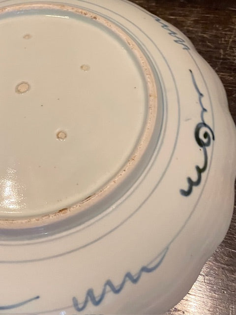 伊万里　染付山水図　大皿