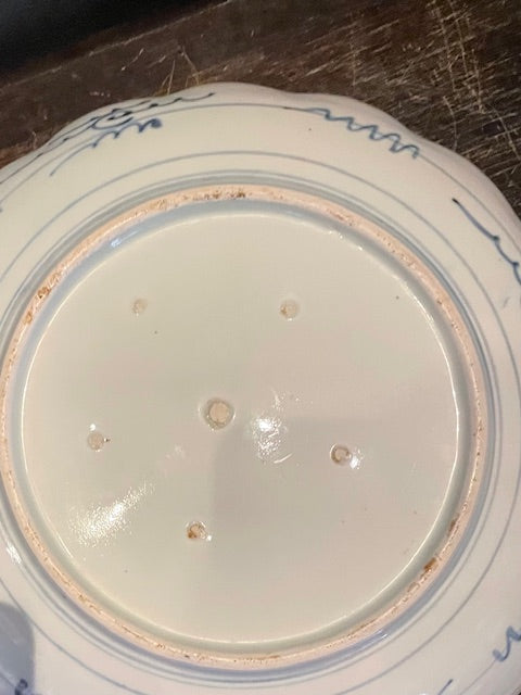 伊万里　染付山水図　大皿