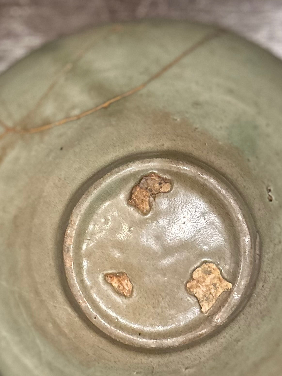 青磁　茶碗