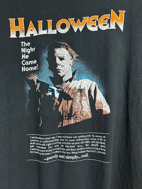 メンズヴィンテージ　Tシャツ 【ハロウィン / マイケル・マイヤーズ】ブラック