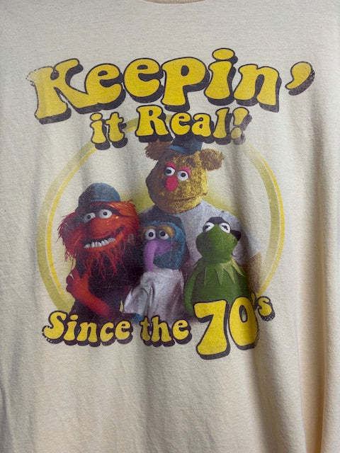 メンズヴィンテージ　Tシャツ 【The Muppets】イエロー