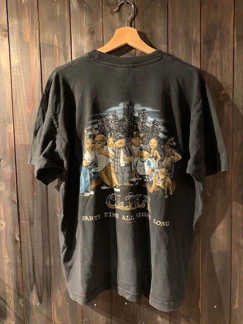 メンズヴィンテージ　Tシャツ 【CLIKA キャラクターデザイン】ブラック
