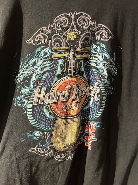 メンズヴィンテージ　Tシャツ 【Haed Rock CAFE / ロゴバックプリント】ブラック