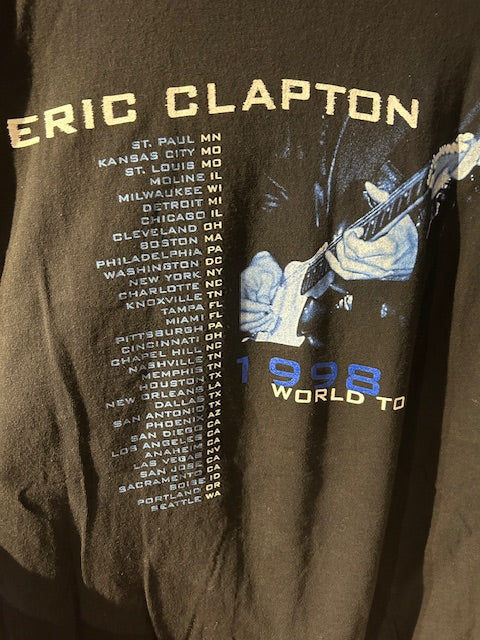 メンズヴィンテージ　Tシャツ 【エリック・クラプトン / 1998 ワールドツアー】ブラック