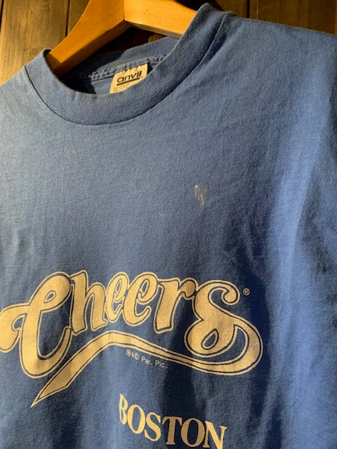 メンズヴィンテージ　Tシャツ 【anvil / Cheers】ブルー