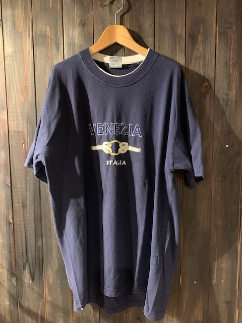 メンズヴィンテージ　Tシャツ 【VENEZIA ITALIA /スーベニアT】ネイビー