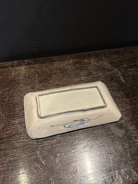 伊万里 染付山水文長皿
