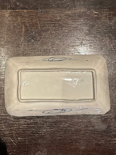 伊万里 染付山水文長皿