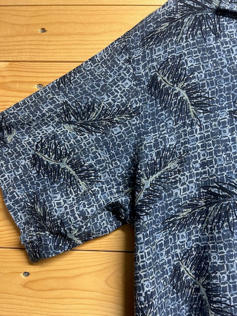 メンズヴィンテージ アロハシャツ 【GEOFFREY BEENE】総柄 ネイビー