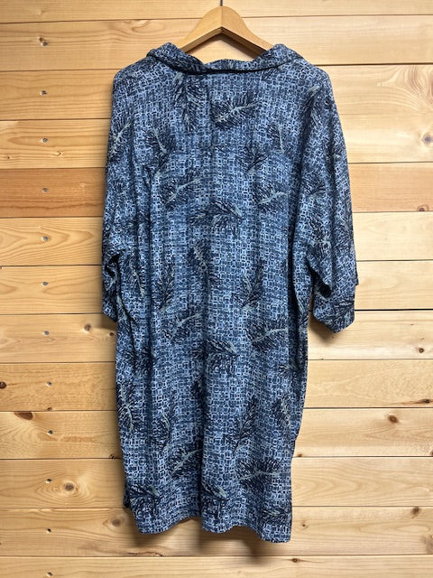 メンズヴィンテージ アロハシャツ 【GEOFFREY BEENE】総柄 ネイビー