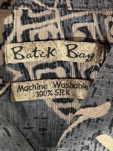 メンズヴィンテージ アロハシャツ 【Batik Bay】パイナップル ブルー