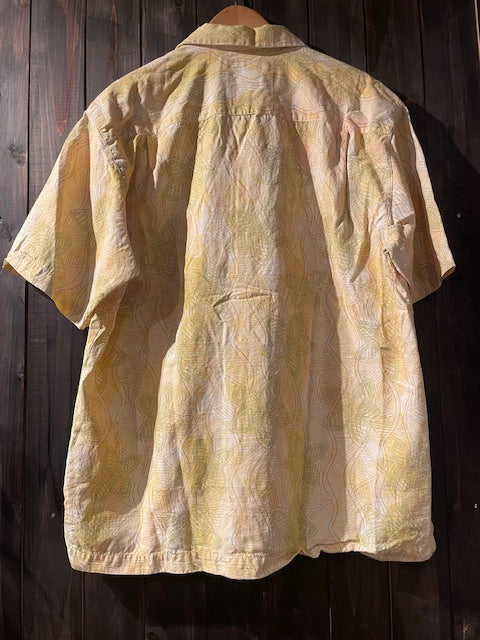 メンズヴィンテージ アロハシャツ 【Tommy Bahama】総柄 イエロー