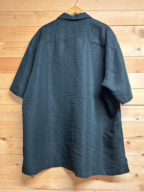 メンズヴィンテージ アロハシャツ 【Batik Bay】無地 ブラック