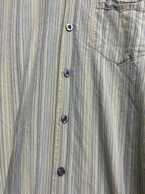 メンズヴィンテージ アロハシャツ 【Tommy Bahama】ストライプ グリーン