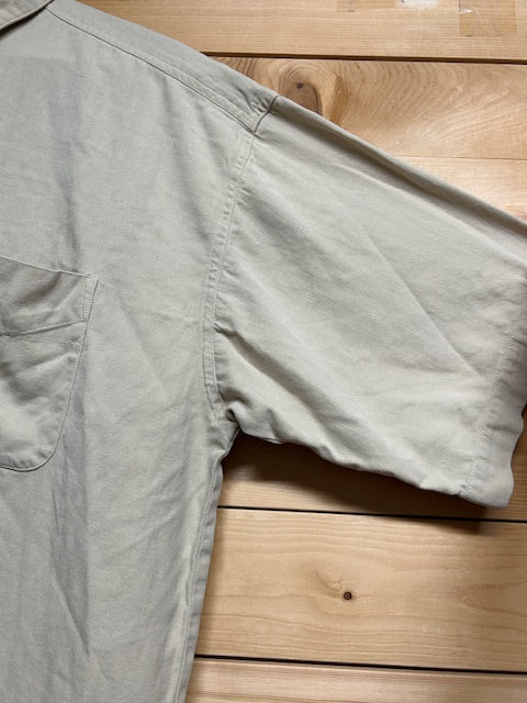 メンズヴィンテージ アロハシャツ 【Vintage Silk】無地 ベージュ